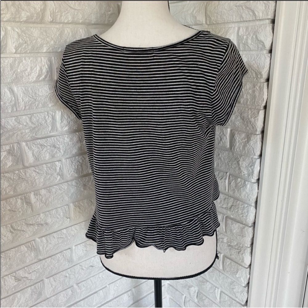 Striped Top with Ruffle Bottom - Picture 3 of 3